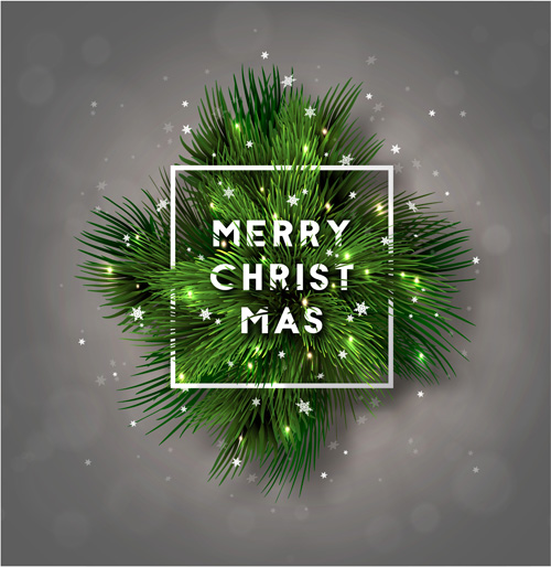 Christmas fir branches art background vector 04 Christmas fir branches art background vector 04