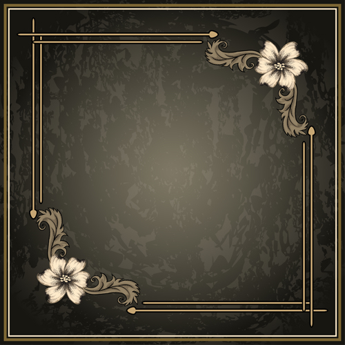 Classical decor frames retro vector set 07 Classical decor frames retro vector set 07
