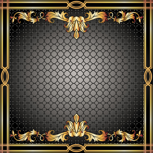Classical decor frames retro vector set 18