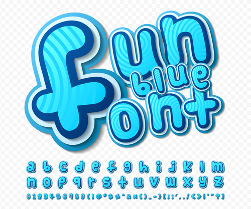Comic styles fonts design set 06 Comic styles fonts design set 06