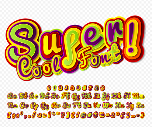 Comic styles fonts design set 08 Comic styles fonts design set 08