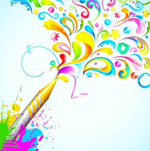 Holi creative background art vector 04 Holi creative background art vector 04