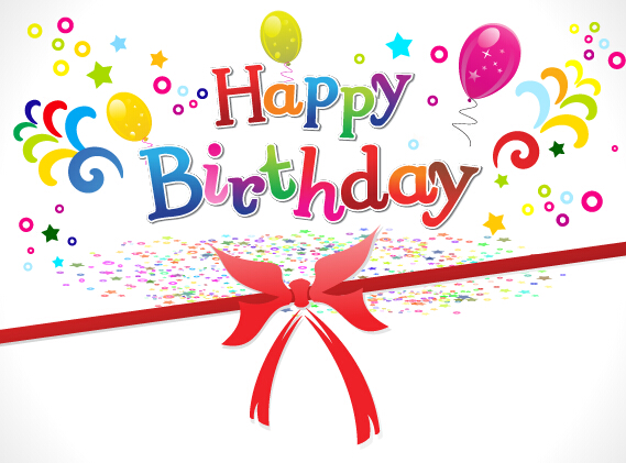 Multicolor happy birthday art background vector 08 Multicolor happy birthday art background vector 08