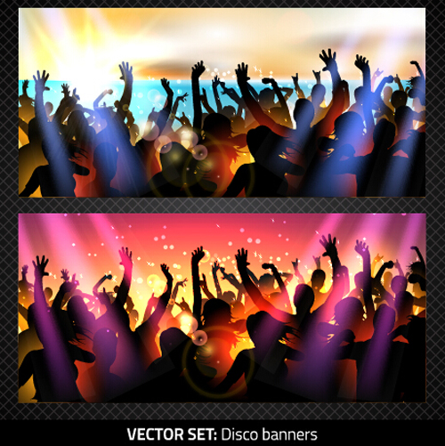 Vector flyer summer night party design material 05 Vector flyer summer night party design material 05