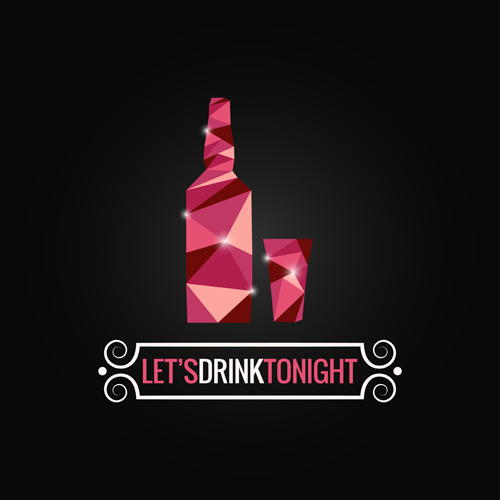 Vector wine background creative design set 01 Vector wine background creative design set 01