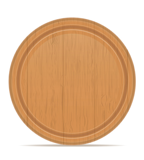 Wooden cutting board vector design set 01 Wooden cutting board vector design set 01