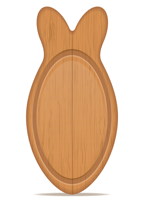 Wooden cutting board vector design set 11 Wooden cutting board vector design set 11