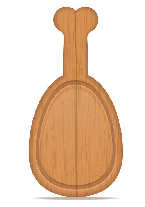 Wooden cutting board vector design set 12 Wooden cutting board vector design set 12