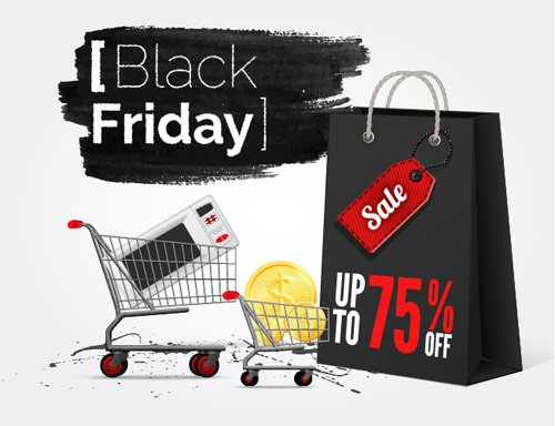 Black friday with ink sale background vector 04 Black friday with ink sale background vector 04