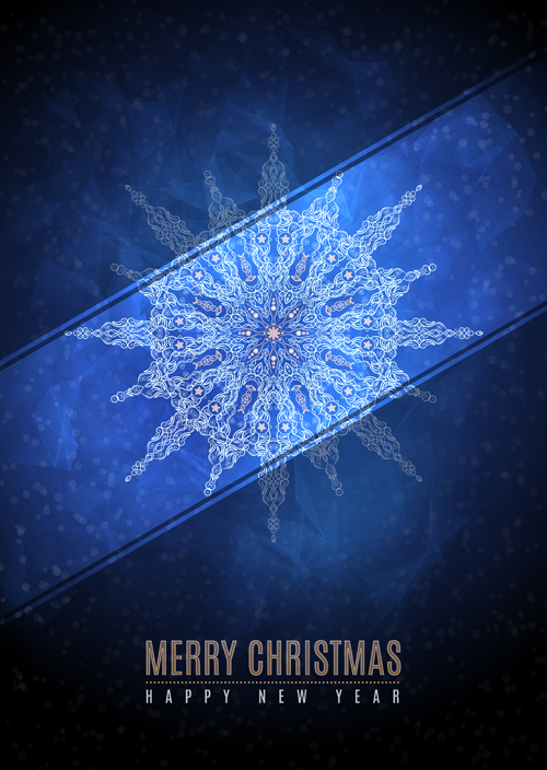 Christmas blue background with snowflake pattern vector 03 Christmas blue background with snowflake pattern vector 03