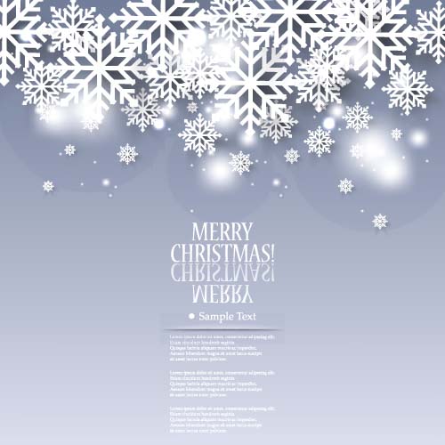 Christmas elegant snowflake background vector 04 Christmas elegant snowflake background vector 04