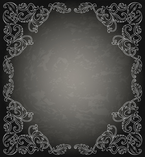 Classical decor frames retro vector set 02 Classical decor frames retro vector set 02