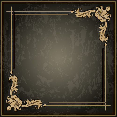Classical decor frames retro vector set 04 Classical decor frames retro vector set 04