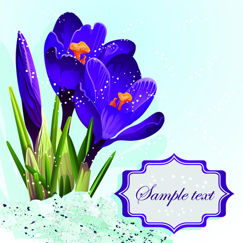 vector background purple flower beautiful background 