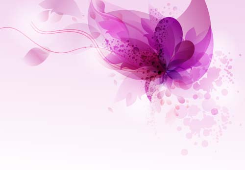 Purple floral dream background vector 01 Purple floral dream background vector 01