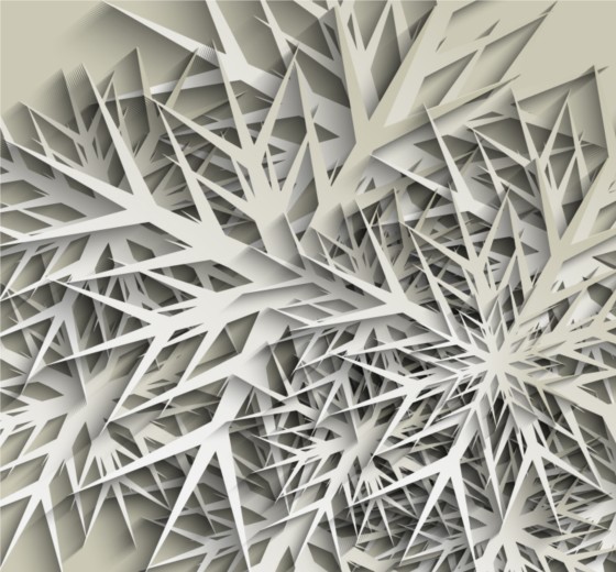 Snow paper cut layered background vector Snow paper cut layered background vector