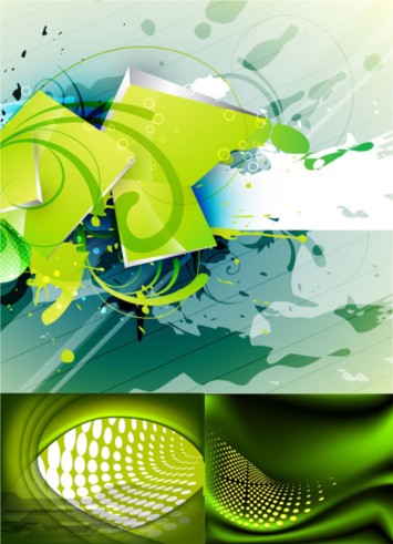 Splash ink with green background vector Splash ink with green background vector