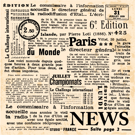 Vintage newspapers vector template 03 Vintage newspapers vector template 03