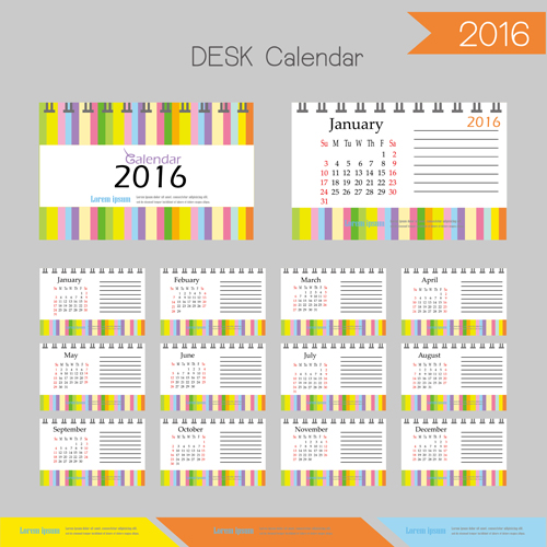 template calendar 2016 