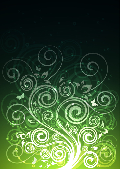 Abstract floral ornate background vector 02 Abstract floral ornate background vector 02