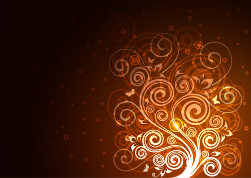 Abstract floral ornate background vector 04 Abstract floral ornate background vector 04