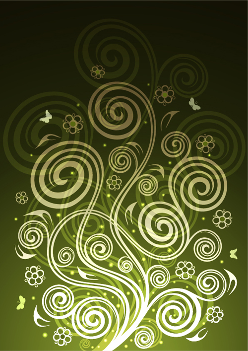 Abstract floral ornate background vector 14 Abstract floral ornate background vector 14