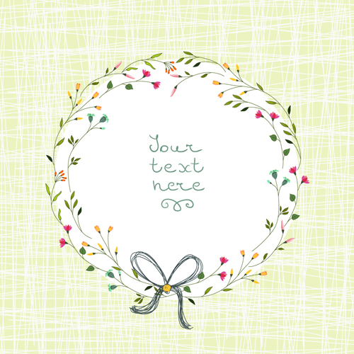 Beautiful flower frames with vintage background 01 Beautiful flower frames with vintage background 01