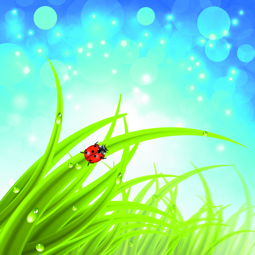 Brilliant spring natural vector background material 03 Brilliant spring natural vector background material 03