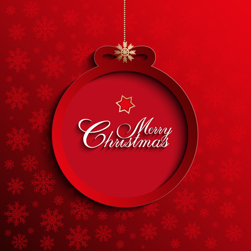 Christmas ball with stars card vector 08 Christmas ball with stars card vector 08