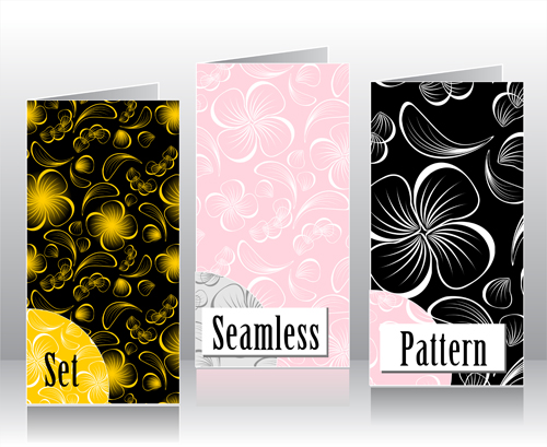 Fold floral seamless pattern cover vector Fold floral seamless pattern cover vector