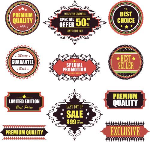 sale quality premium labels badge 