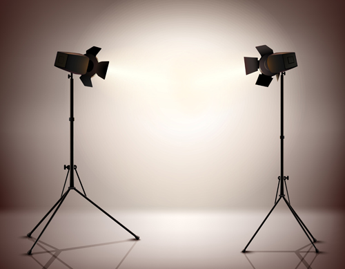 Shiny spotlights effect vector material 04 Shiny spotlights effect vector material 04