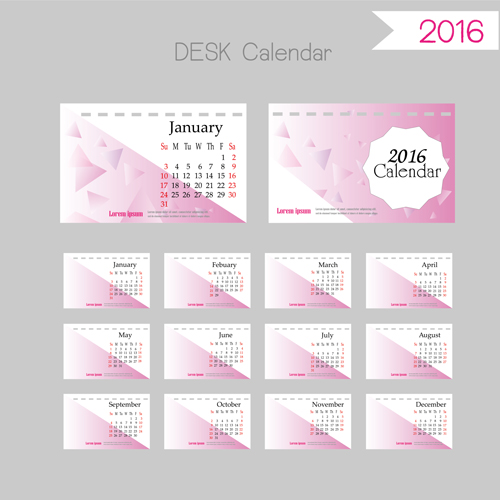 template calendar 2016 