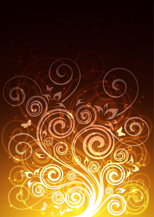 Abstract floral ornate background vector 06 Abstract floral ornate background vector 06