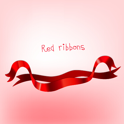Beautiful red ribbon set 05 Beautiful red ribbon set 05
