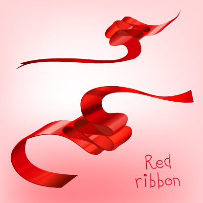 Beautiful red ribbon set 07 Beautiful red ribbon set 07