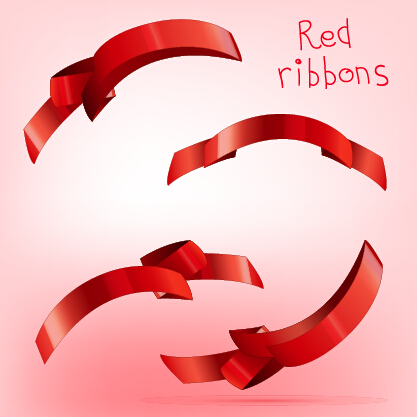 Beautiful red ribbon set 09 Beautiful red ribbon set 09