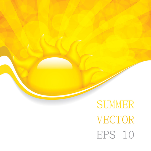 Cartoon summer sun vector background 01 Cartoon summer sun vector background 01