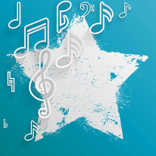 Elegant music note background vector set 02 Elegant music note background vector set 02