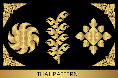 Thai ornaments golden 
