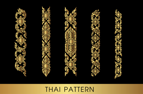 Thai ornaments golden 