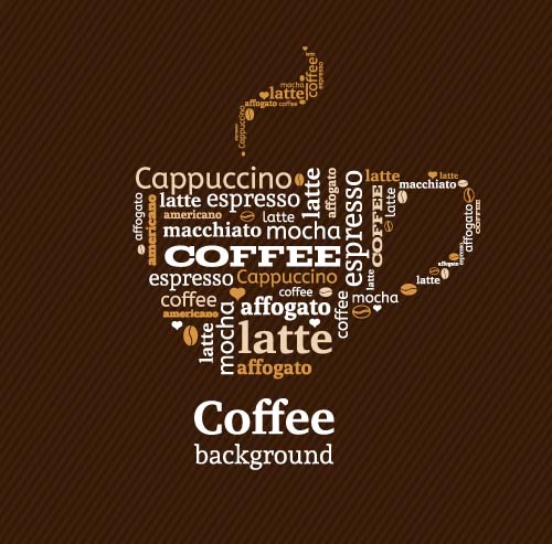 Natural coffee creative background vector 06 Natural coffee creative background vector 06