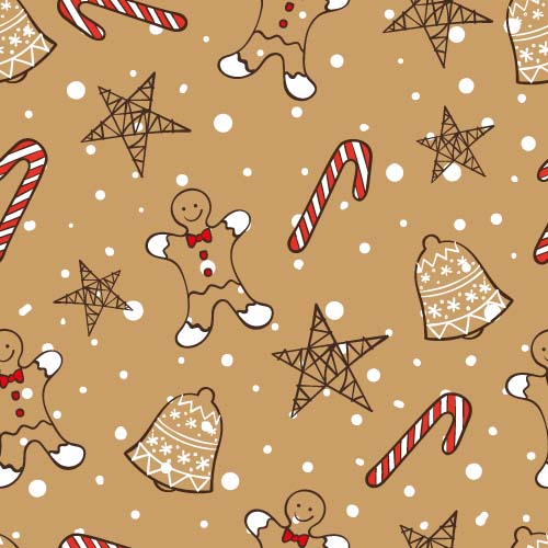 Christmas candy seamless pattern vectors 05 Christmas candy seamless pattern vectors 05