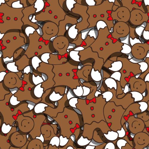Christmas candy seamless pattern vectors 06