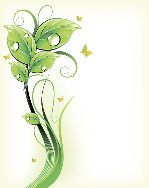 Elegant leaves art background vector 05 Elegant leaves art background vector 05