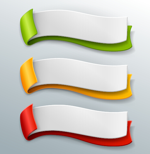 Modern layered banners vector material 15 Modern layered banners vector material 15