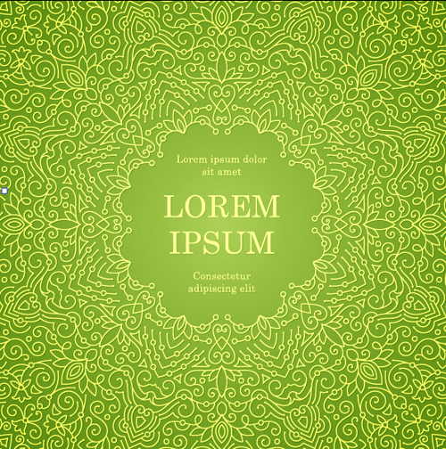 Ornate floral invitation card green styles vector 01 Ornate floral invitation card green styles vector 01
