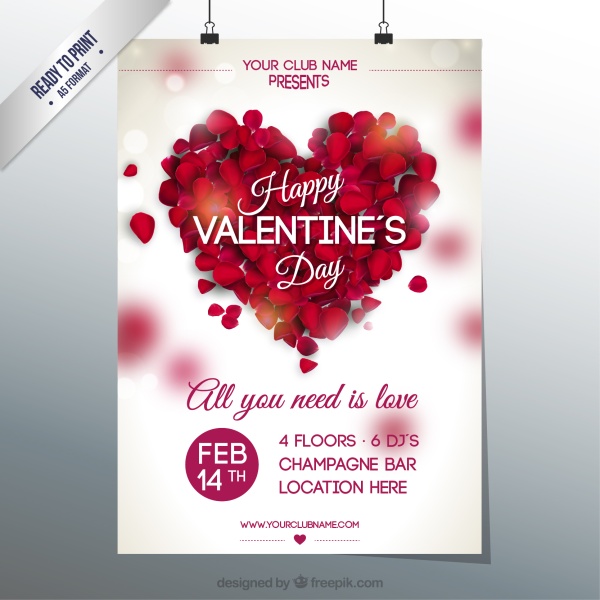 valentine poster heart 
