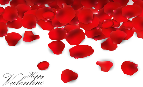 Rose petal valentines day background vector 02 Rose petal valentines day background vector 02