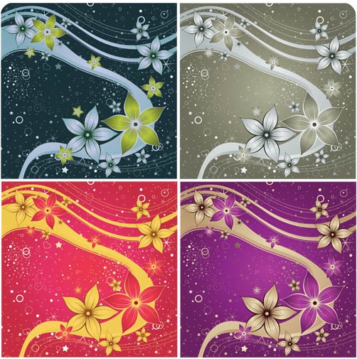 Floral beautiful backgrounds vector Floral beautiful backgrounds vector